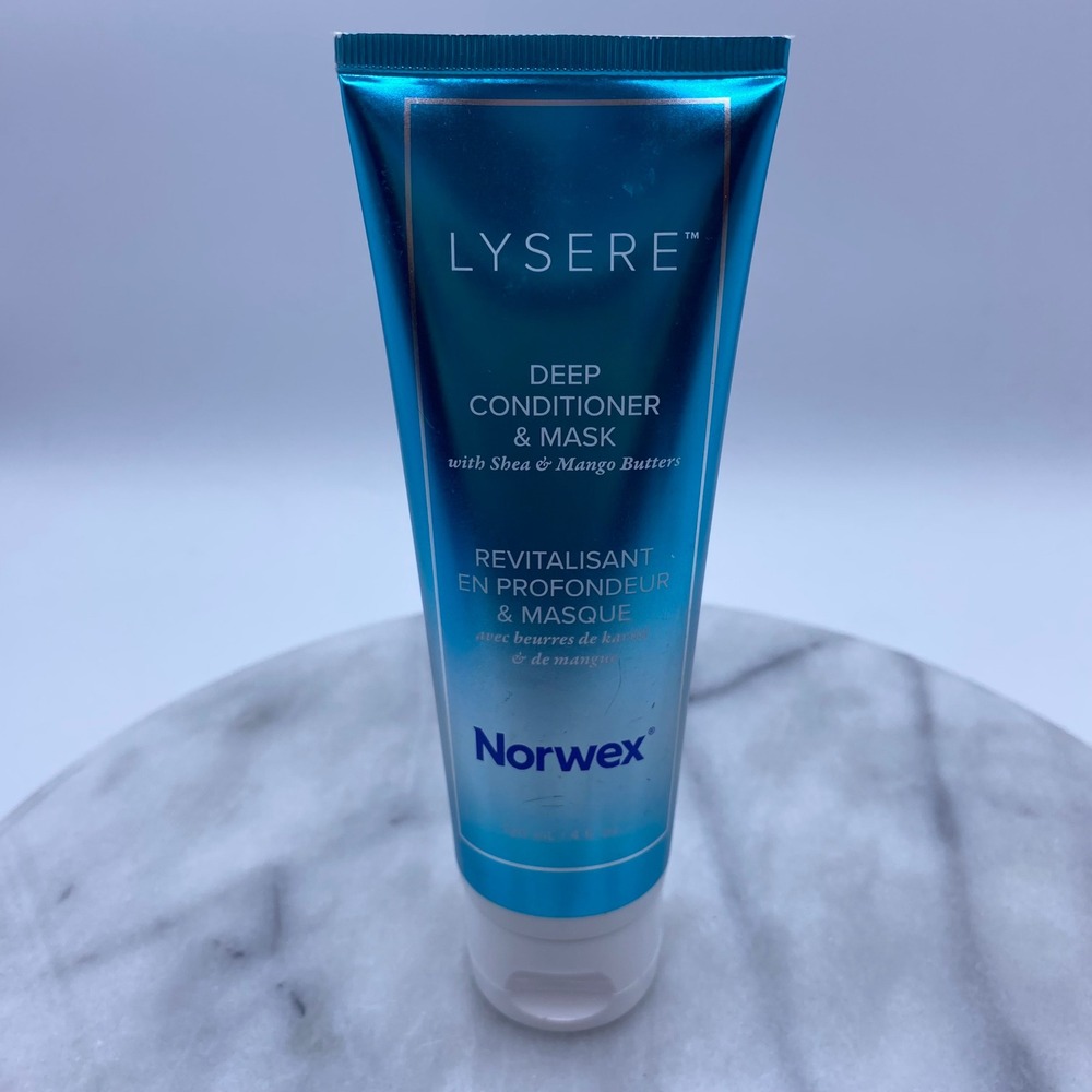 Norwex Lysere 4oz Deep Conditioner & Mask Blue Shea Mango Butter Hydrating Hair